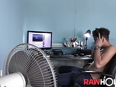 RAWHOLE Horny Urbano Jerks Off Massive Cock On Cam