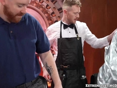 Bombshell Nathan Daniels got his bouncy bootie fucked and fisted by jock Logan Bell