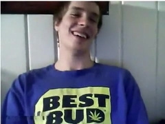 Crazy male in horny handjob, blonde homosexual sex clip