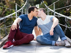 Piledriver-style raw anal with Robbie and Ayden