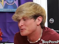 Juicy butt twink Lucas Sky fucked hardcore after hot blowjob