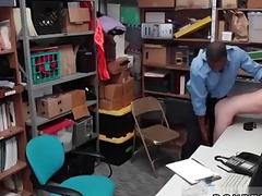 Black gay police officer fucks a white guy for stealing