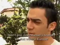 Cute latin boy and his Step brothers friend have sex