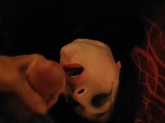 sissy crossdresser gets cum in mouth