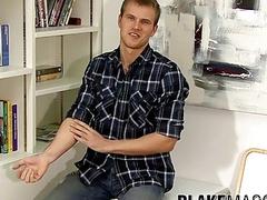 Handsome UK guy jerking off until cums