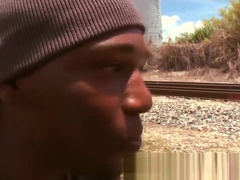 Black thug anal fucks guy