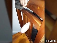Fucking my chair for a friend on xhamster