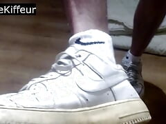 Cumshot in a friend's Air Force 1