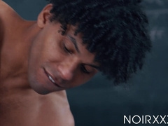 Ebony dudes Adrian Hart and Tony Genius set the books aside to fuck one another