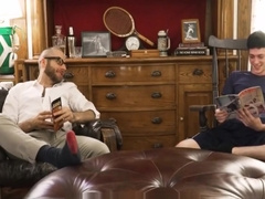 Step Dad Fucks His Twink Step Son In His Man Cave