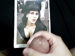 Cum tribute #3 to Elvira cosplayer
