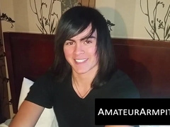 Cute little twink jacks off his never shaved prick22