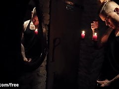 Horny Tattooed Top Ryan Cage Barebacks Jerry At The Dungeon