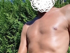 Thin stud tenderly milks off his penis and spunks meaty