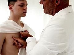 Master Stone is going deep inside of teen lad Ethan Tate