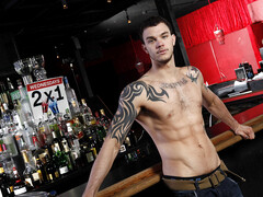 Strong anal at the bar for Kirk Cummings and Cliff Jensen