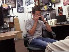 He doesn't want to give a blowjob but he really needs that money