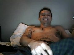 Handsome man Big cock masturbing