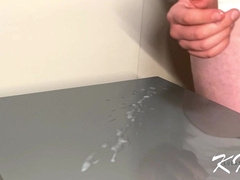 Fat cum shot close-up