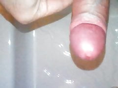 Cumming in shower