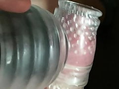 My tiny dick cumming with a magic wand