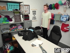 Uniform hunk pounds young man hardcore bareback after BJ