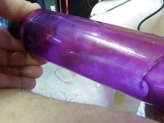 electrostim urethra with cock in vacuum pump