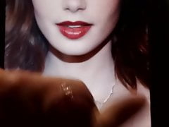 Lily Collins Huge Cum Tribute (Request)