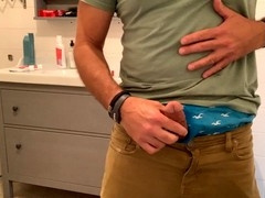 Wordy onanism session with cock ring and ball play featuring Tjenner