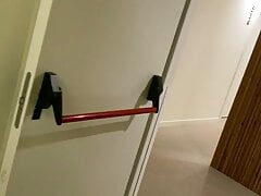 Jerking in Hotel Stairwell