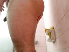 Dildo insertion.