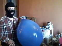 Blow Jack Cum Pop Big Blue Balloon - Retro - Balloonbanger