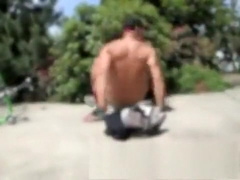 Blackey Madison self suck and hands free cum