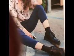Nerdy girl cum tribute
