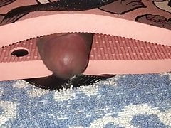 Cum in newly bought Havaianas Top Fun