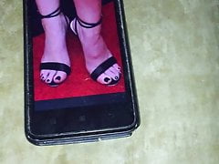 Cum on Anna Kendrick Sexy Black Toe Nails Feet