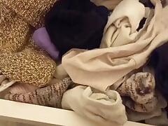Tradesman cuming in customers pantie pocket