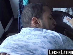 Straight Latino gets caught and bareback pounded in steamy pick-up session