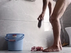 Indian super-hot dude enjoy bathroom and masterbation