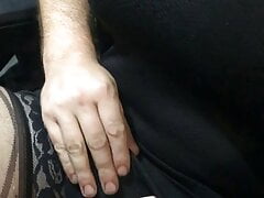 handjob in stockings