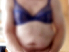 Slow motion bra time fun