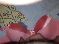 cum satin bra