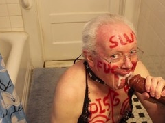 Stud swallowing massive cock, homosexual anal intercourse, gay semen ingestion