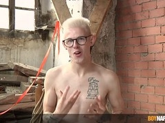 European studs Alex Faux, Sebastian Kane, and Casper Ellis getting their dicks out for some hot cumshots