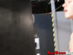 Naughty dude Antole Swift serviced two big dicked dudes during this 3some en