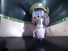 Estim - electro cum milking in chastity