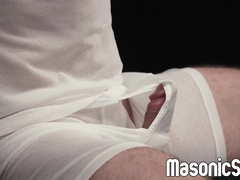 Eddie Patrick and Reece Scott take turns breeding servant Serg Shepard