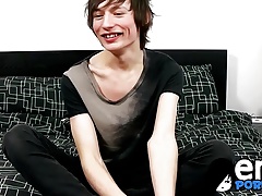 Cute Jesse Andrews plans to spend his porn money on socks