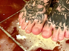 Feet vs. raw egg