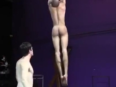 black dude suspend and spanked